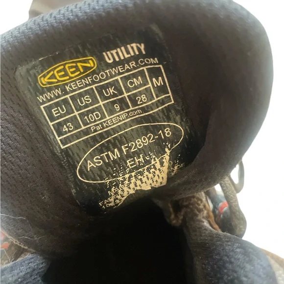 KEEN Men's Dark Brown Outdoor waterproof Utility Steel-Toed Boots, Size 10 Boots - Picture 4 of 7